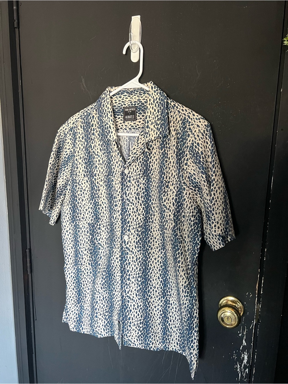 Todd Snyder (Italian Mill) Short-Sleeve Printed Shirt